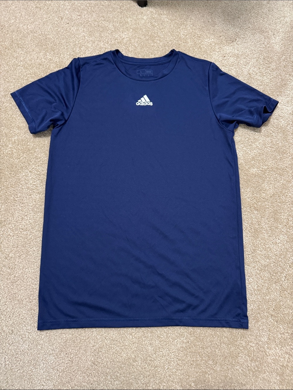 adidas Boy’s  Navy Blue Performance Short Sleeve Tee